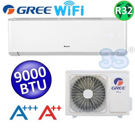 Climatizzatore inverter AMBER 9000 Btu GREE classe A+++/A++ funzione wi-fi nuovo refrigerante R32