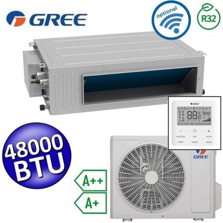 Climatizzatore mono canalizzato Gree R32 48000 Btu A++ A+ U-MATCH 6 - GUD140PHS1/A-S+GUD140W1/NhA-S