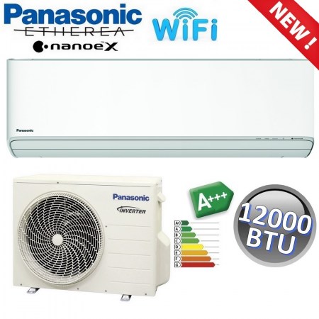 Climatizzatore mono split ETHEREA R32 Panasonic nuova serie XKE - 12000 btu A+++  NanoeX CS-Z35XKEW+CU-Z35XKE