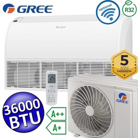 Climatizzatore mono pavimento / soffitto Gree 36000 Btu R32 A++/A+ 220V - U-MATCH 6 - KIT-GUD100ZDW1