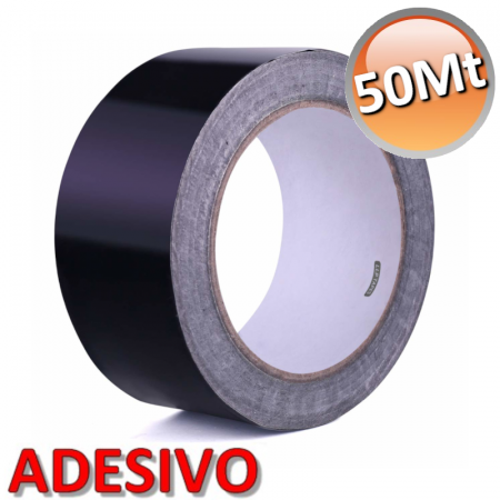 Benda nastro in alluminio nero - 50 Mt - NANE0050