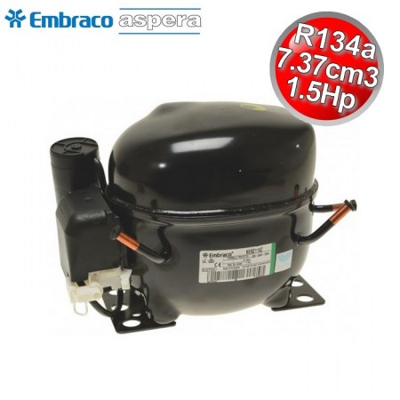 Compressore gas R134A CSR - 1,5 Hp - 7,37 cm3 - Embraco Aspera NEK2116Z