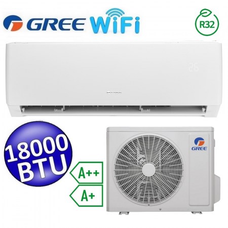 Gree - Climatizzatore mono inverter PULAR 18000 Btu classe A++/A+ funzione wi-fi R32 - GREE10152+GREE10153
