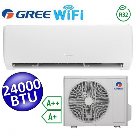 Gree - Climatizzatore mono inverter PULAR 24000 Btu classe A++/A+ funzione wi-fi R32 - GREE10153+GREE10154