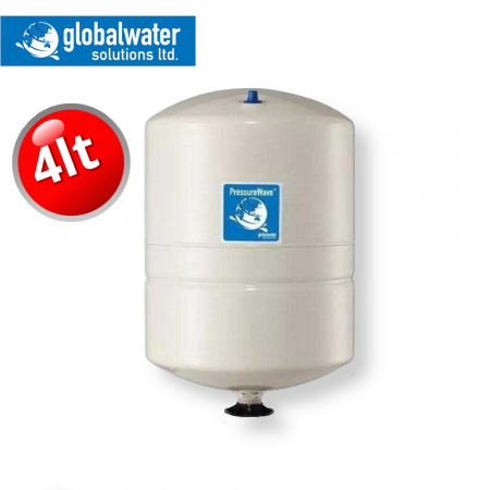 Vaso PWB-4 LX inline Globalwater da 4 litri con attacco da 1/2″ GAS - Grigio