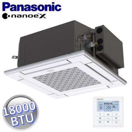 Unità interna cassetta a 4 vie 60x60 cm - 18000 BTU 5.0 Kw - pannello e comando a parete inclusi - PANASONIC