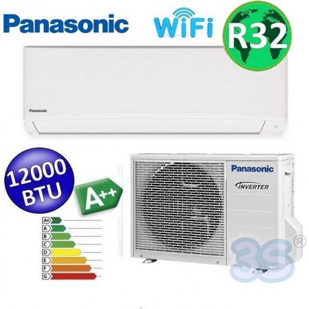 Climatizzatore mono split serie TZ super compatta R32 PANASONIC 12000 Btu A++ WiFi integrato CS-TZ35WKEW+CU-TZ35WKE