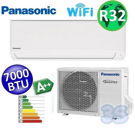 Climatizzatore mono split serie TZ super compatta R32 PANASONIC 7000 Btu A++ WiFi integrato - CS-TZ20WKEW+CU-TZ20WKE