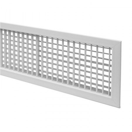 Bocchetta di mandata in alluminio colore bianco - particolare