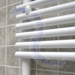 Scaldasalviette termoarredo POP Ercos bianco cm 183x50