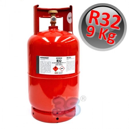 Bombola gas refrigerante R32 da 9 Kg - ricaricabile - GR.R3209