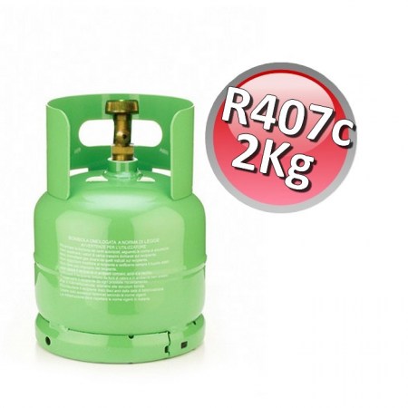 Bombola gas R407C - 2 Kg netti - refrigerante climatizzazione B407-2