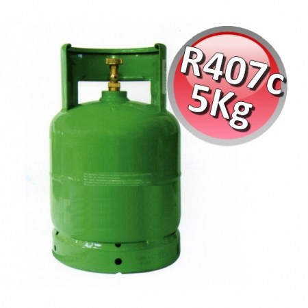 Bombola gas R407C - 5 Kg netti - refrigerante climatizzazione B407-5