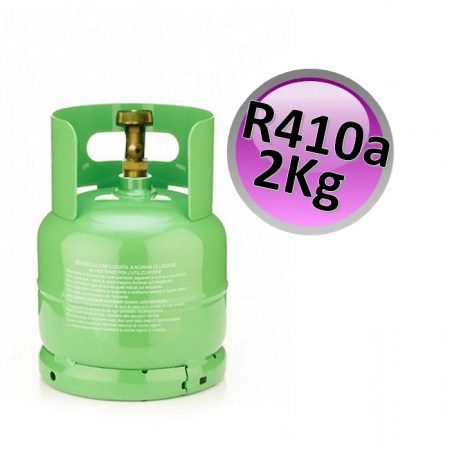 Bombola gas R410A 2 Kg netti - refrigerante climatizzazione B410-2