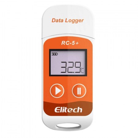 Elitech RC-5+ data logger, registratore di temperatura USB report in PDF