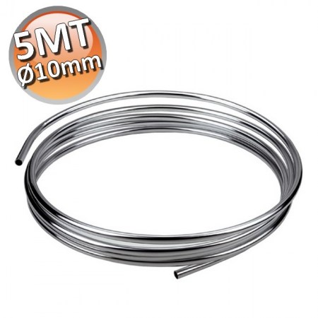 Rotolo 5 mt tubo rame cromato ricotto Ø 10 mm - 11110ROT5