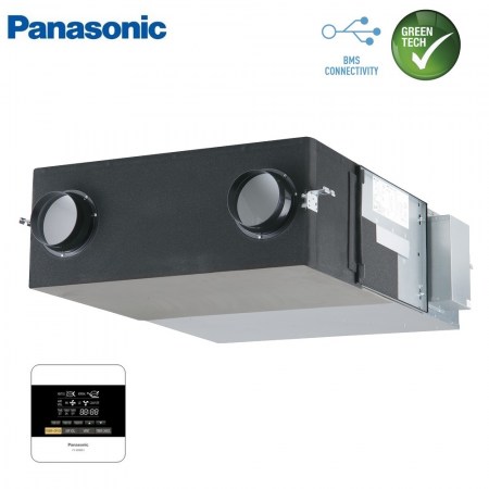 Panasonic recuperatore di calore 350 m3/h centralizzato VMC - comando a parete incluso - FY-350ZDY8R