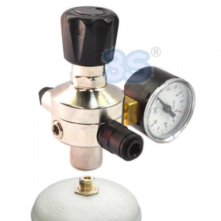 Riduttore di pressione CO2 MINOR per gasatori ed acquari - bombole da 1 lt - 371300