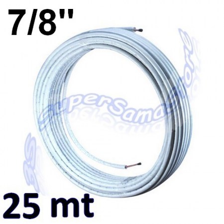 Rotolo rame pre isolato 25 mt 7/8 - condizionamento e refrigerazione