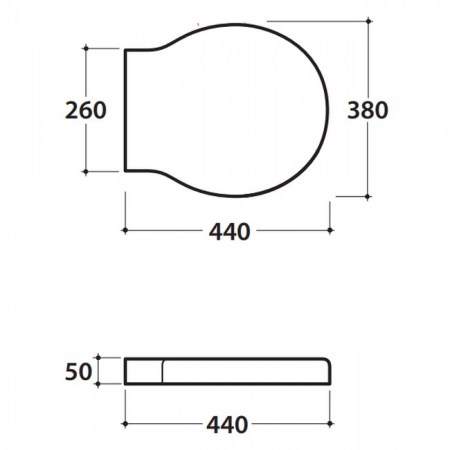 Dimensionale sedile Globo Bowl SB022