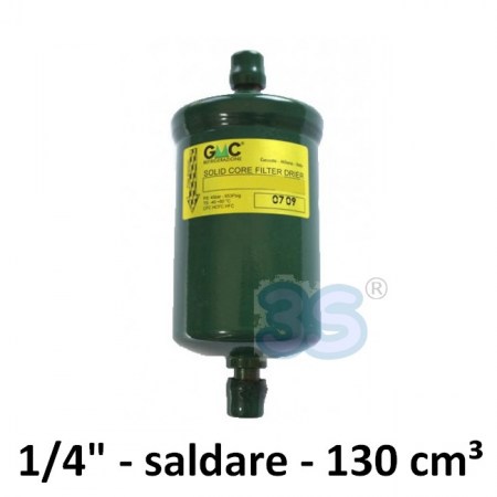 SC082S - Filtro disidratatore GMC a saldare attacchi 1/4 - 130 cm³ a setaccio molecolare