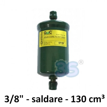 SC083S - Filtro disidratatore GMC a saldare attacchi 3/8 - 130 cm³ a setaccio molecolare