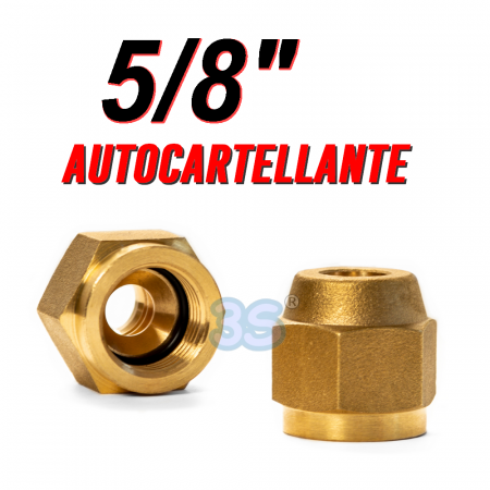 Bochettone raccordo autocartellante 5/8″ per climatizzatore tubo rame climatizzatore