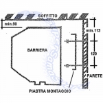 Schema fissaggio a parete - www.SuperSamaStore.it