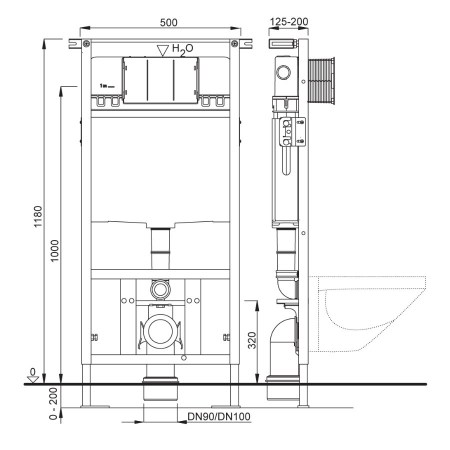 DIMENSIONALE - Modulo per wc sospeso - DUPLO WC 199 SCHWAB