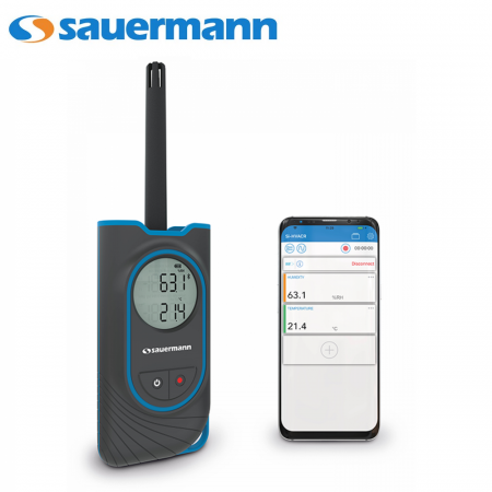 SAUERMANN Si-HH3 - Termo-igrometro con sonda termoigrometrica integrata