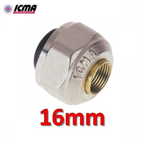 Adattatore raccordo SICURBLOC valvola ICMA per tubo rame Ø 16 mm - 81090FG06