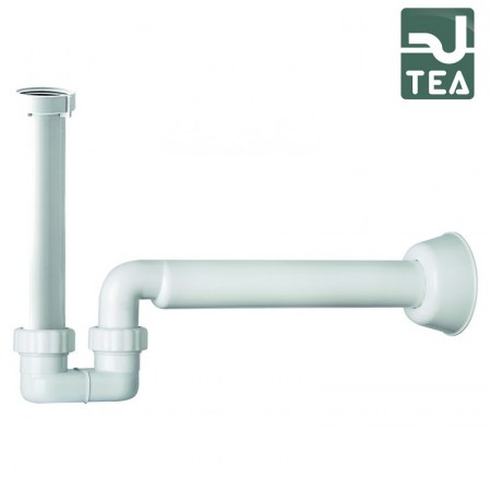 Sifone in plastica bianco ribassato per bidet 1 ″1/4 - TEA Mosquito - 2322.244.6