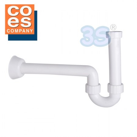 Sifone COES in PP bianco plastica per bidet attacco 1-1/4 x 40 mm - F03SF1562