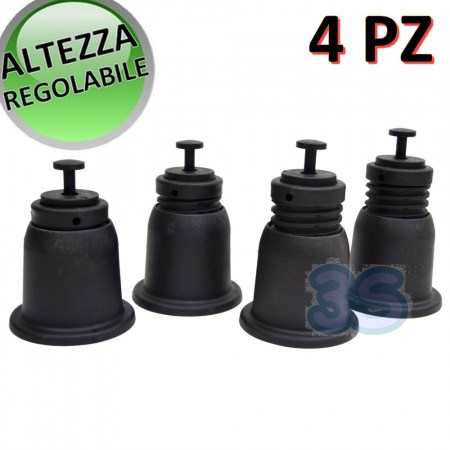 Confezione 4 supporti a pavimento regolabili in altezza per unità esterna climatizzatore - RS.2017