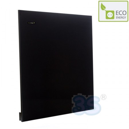 Piastra pannello riscaldante calorifero elettrico a raggi infrarossi in ceramica colore NERO - potenza 395 watt - TC395_NRO