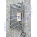 Calorifero scaldasalviette elettrico cromato cm 77x50