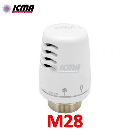 Testa termostatica ICMA 1100 M28x1,5 - elemento sensibile a liquido 821100AC20