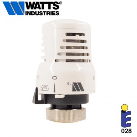 Testina testa termostatica bianca attuatore Watts Cazzaniga 148A