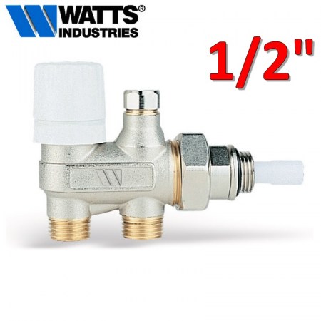 Valvola 1/2 per calorifero termostatizzabile a 4 vie per impianto monotubo WATTS - 102M12AM12