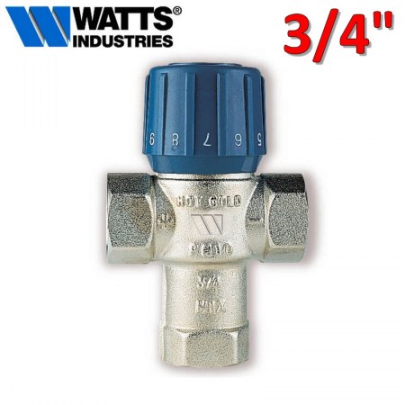 WATTS Valvola AQUAMIX 3/4 miscelatrice a 3 vie per impianti radianti riscaldamento - 6310C34
