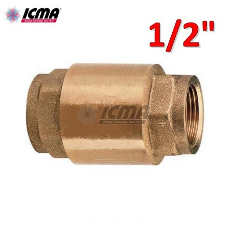 Valvola di non ritorno MONDIAL 1/2 con otturatore in ottone - 83053AD05