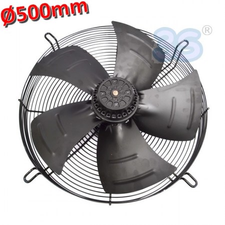 Ventilatore assiale aspirante Ø 500 mm 420 W 220 v - con motore e griglia - MTA105RF