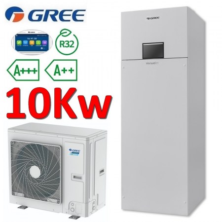 Pompa di calore aria acqua Gree Versati III ALL in ONE R32 10,0 Kw 1 PH - ER010W1730+ER010N1730