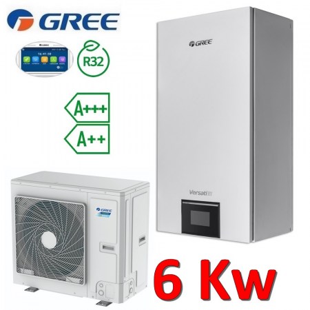 Pompa di calore aria acqua Gree Versati III Split R32 6,0 Kw 1 PH - ER010W1500+ER010N1500