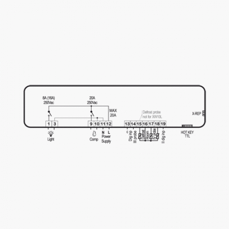  XW20L- Schema - DIXELL