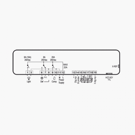  XW40L- Schema - DIXELL