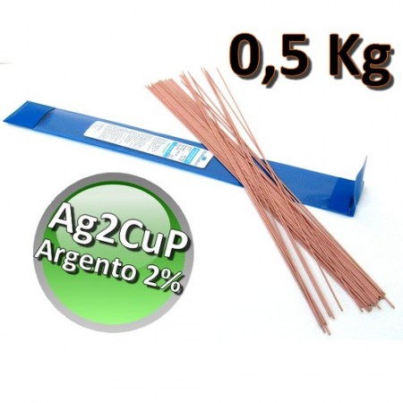 BACCHETTE BRASATURA FORTE LEGA RAME FOSFORO ARGENTO Ag2CuP