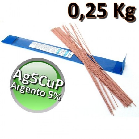 BACCHETTE BRASATURA FORTE LEGA RAME FOSFORO ARGENTO Ag5CuP