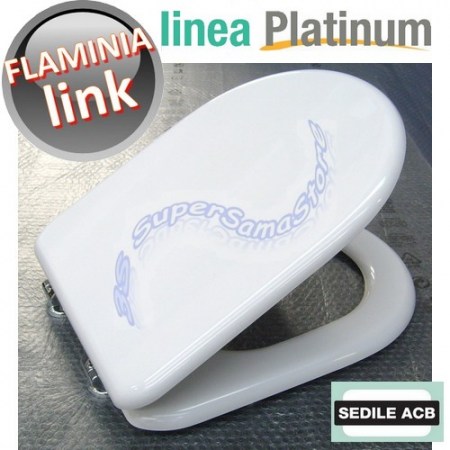 Sedile per wc LINK Flaminia a terra - ACB Ercos linea Platinum