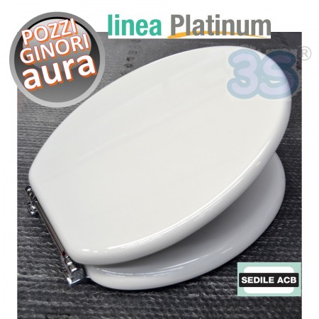 BSFORAPGS2 - Sedile per wc AURA Pozzi Ginori anima in legno - ACB Ercos linea Platinum